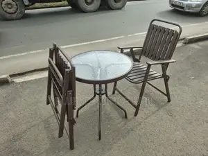 Brown Balcony Table With Chairs
