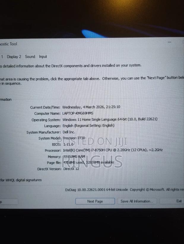 Laptop Dell Precision 7730 32GB Intel Core i7 SSD 256GB - thumbnail 4