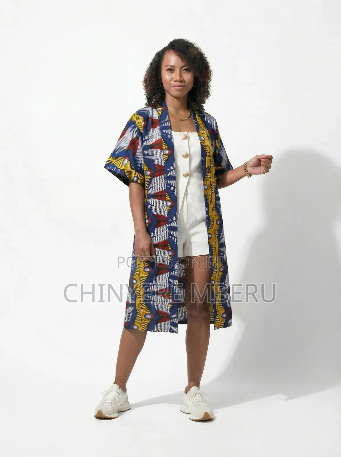 Multi Colored Kitenge / Ankara Kimono Jacket