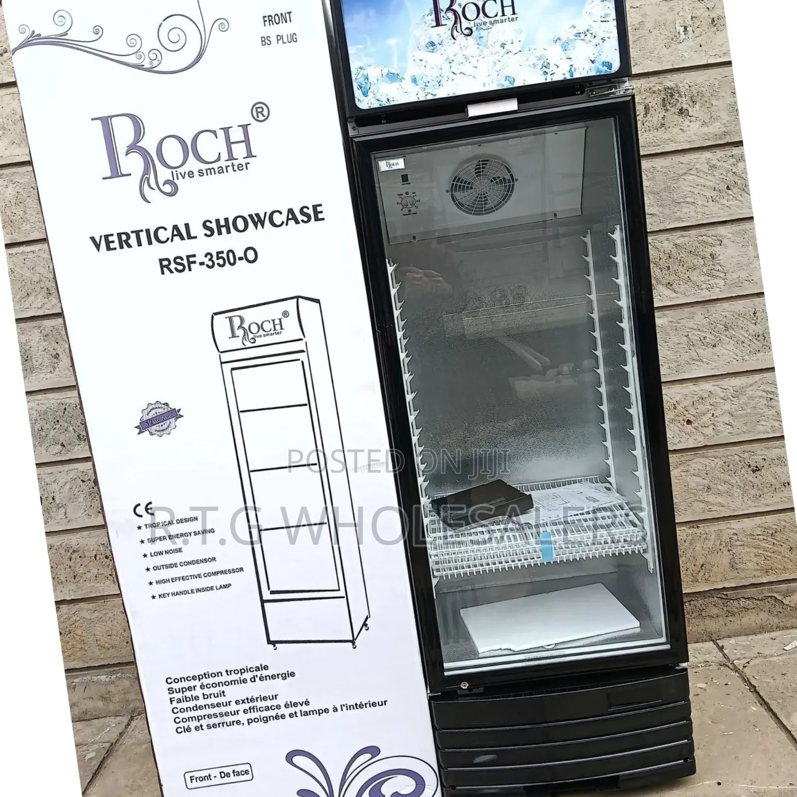Roch Rsf‐350‐O 279l Vertical Showcase Display Fridge
