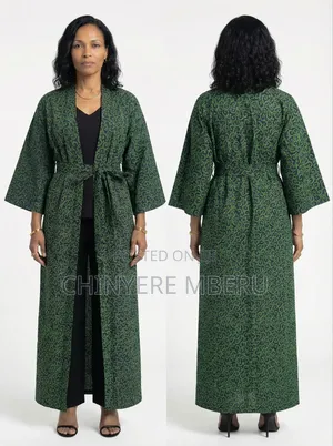 Green Kitenge / Ankara Kimono Jacket