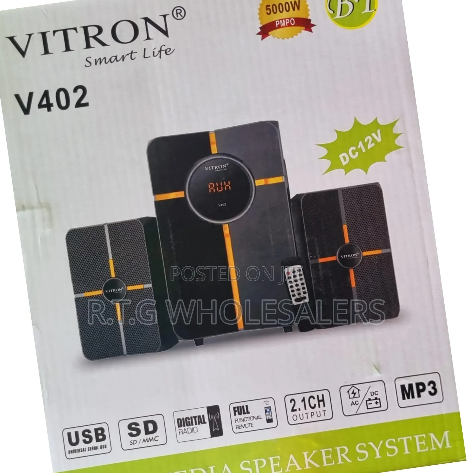 Vitron V402 2.1 Channel Multimedia Speakers