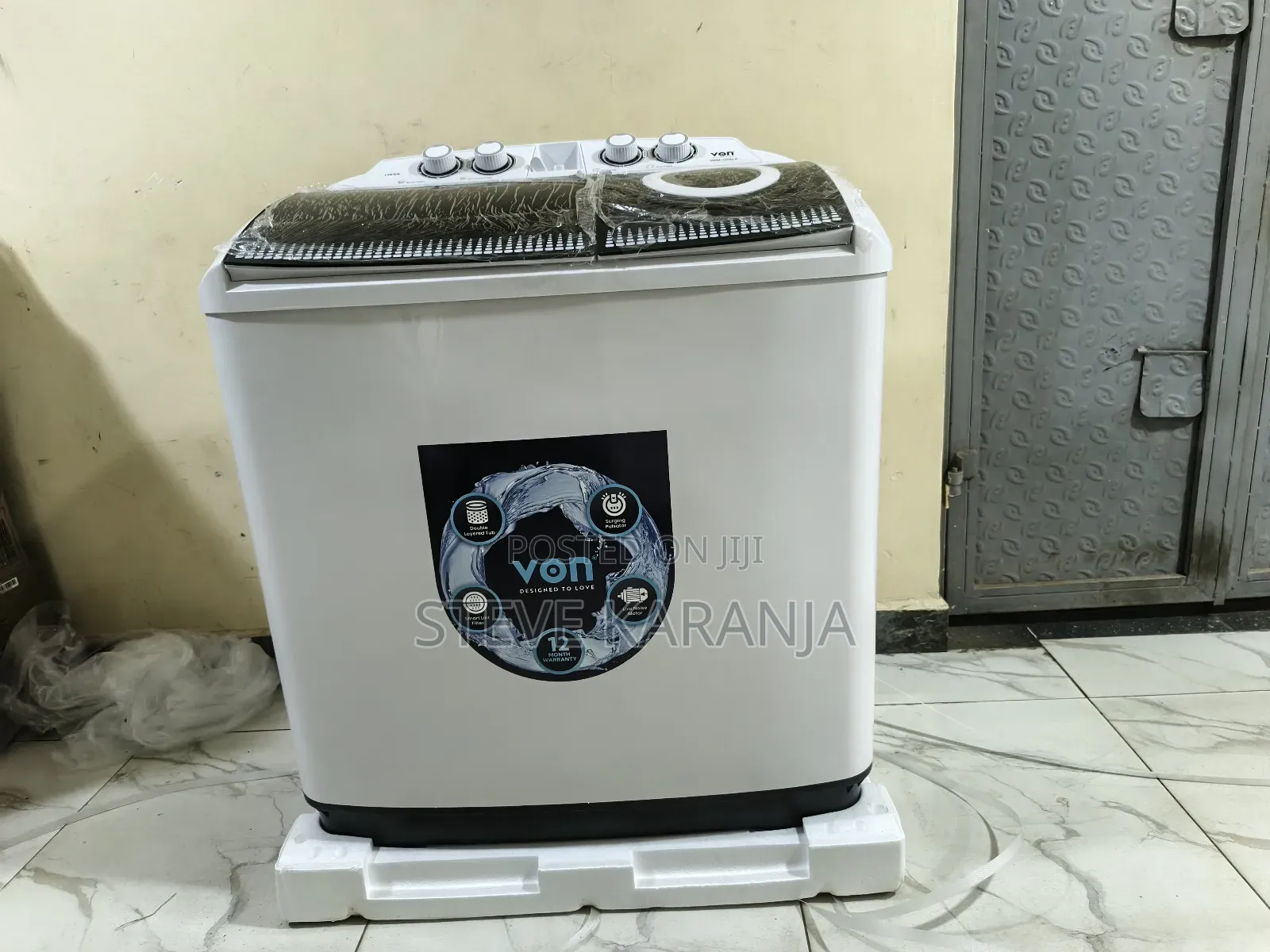 Von 13kg. Washing Machine Twin Tub Washer