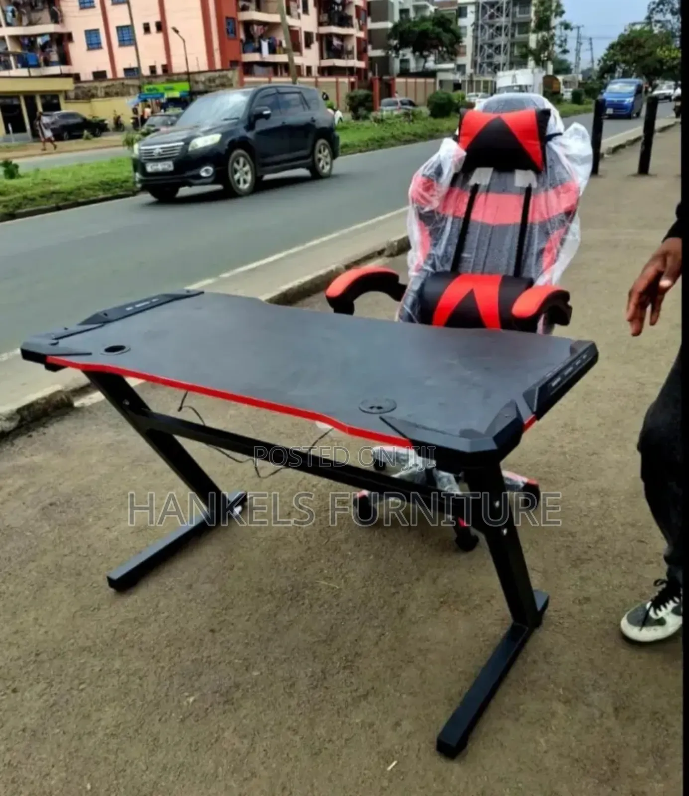 Gaming Computer Set Up Chair Table