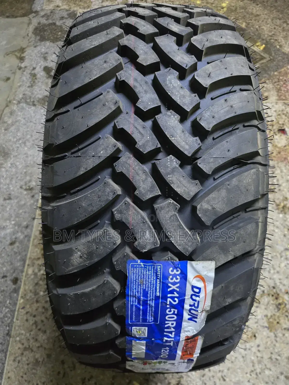 Lt 33x12.50 R17 Durun Tyres (Mud Terrein)