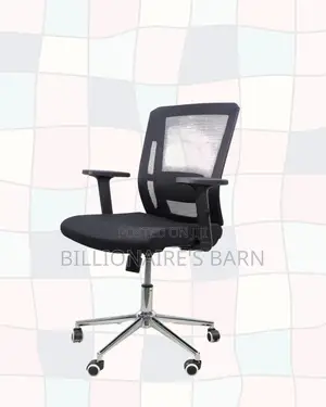 Mid-Back Chair Chrome Base • Space-Saving Fit
