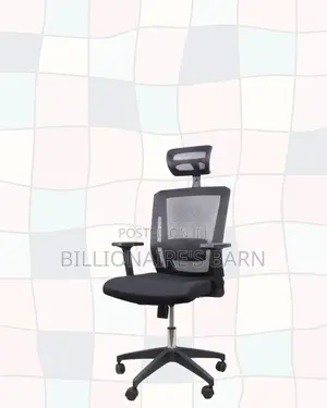 Black Ergonomic Office Chair | Neat Look, Adjustable Headrest