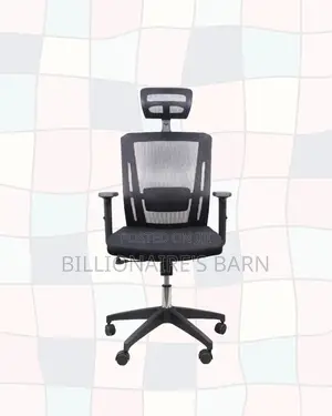 Black Ergonomic Office Chair | Neat Look, Adjustable Headrest