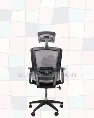 Black Ergonomic Office Chair | Neat Look, Adjustable Headrest