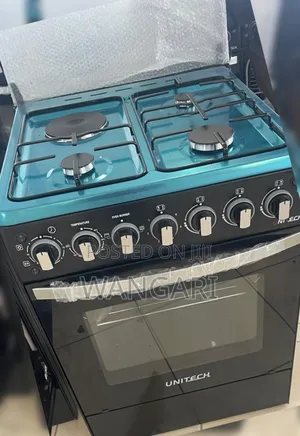 3+1 Unitech Standing Cooker With Electric Oven