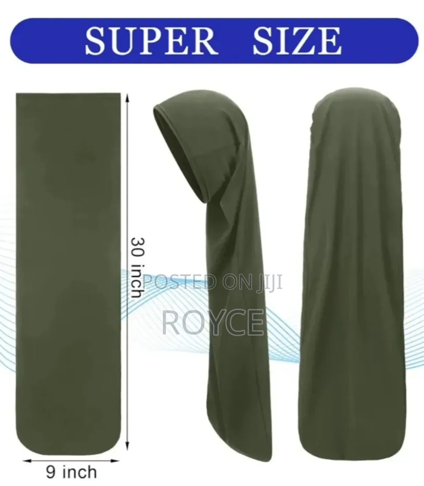 Long Jumbo Hair Bonnet