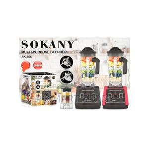Sokany Sk-666 2-in-1 Commercial Blender – 2l, 5000w With Grinder