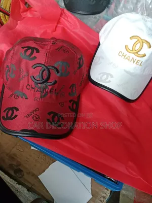 2pcs Chanel 3d Logo Embroidered Caps