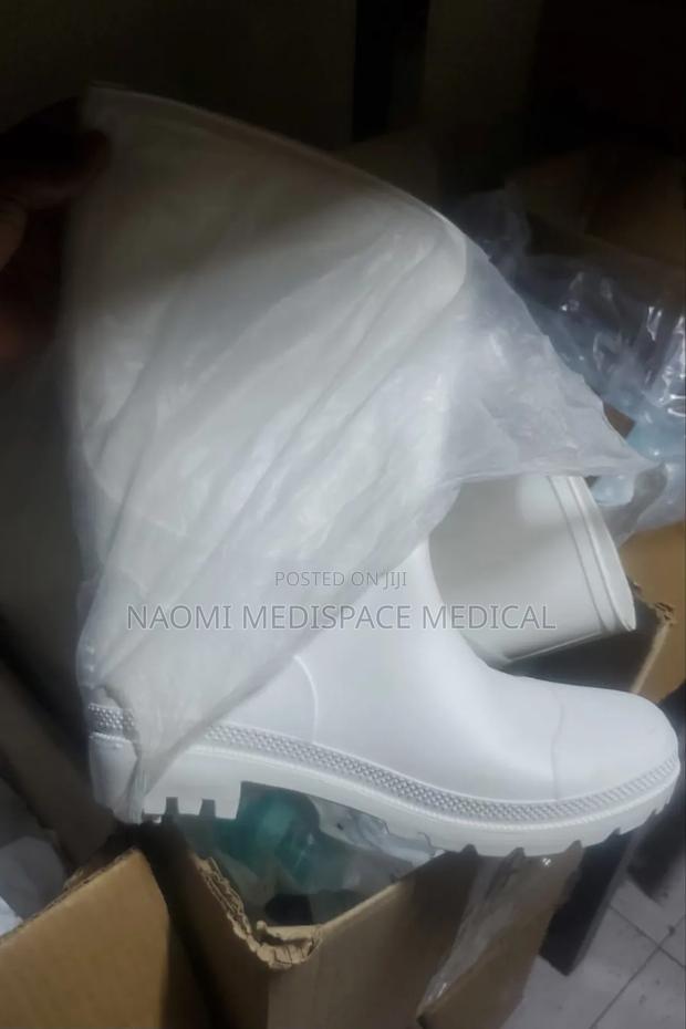 Autoclavable White Theatre Boots/Surgical Theatre Boots - main view