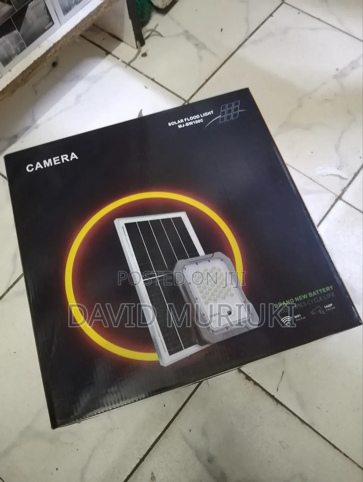 Solar Floodlights Mj Bw 200w With a CCTV Camera 8500