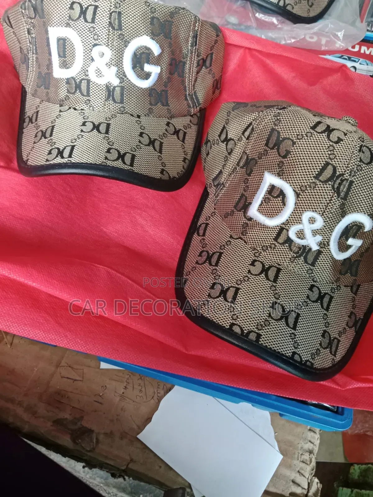 2pcs All Season Logo Designed Caps