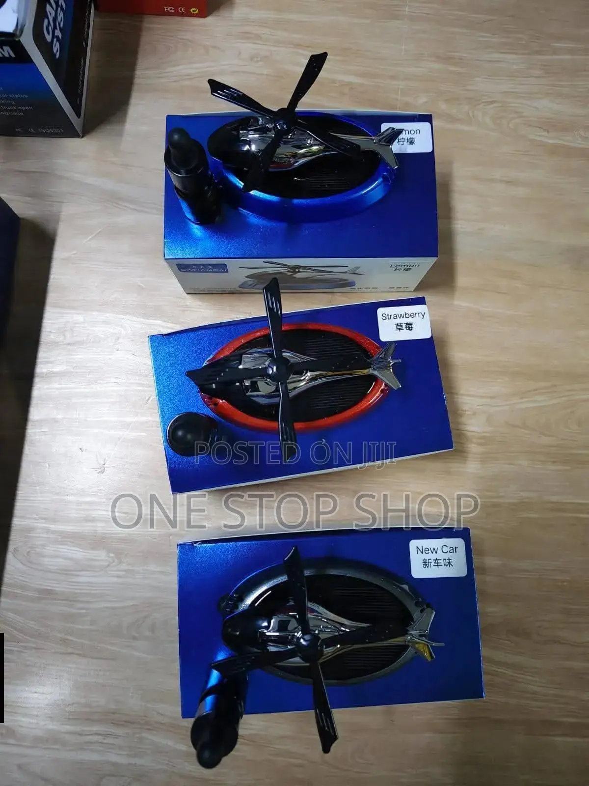 Solar Powered Spinning Helicopter Designed Dashboard Air Freshener