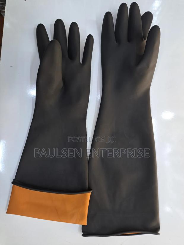 Industrial Rubber Gloves 20" - thumbnail 2