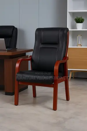 Office Chair; Office Chair ;Executive Office Chair With Mahogany Frame