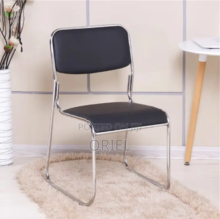 Office Chairs; High-Quality Chrome Frame Stack Chair