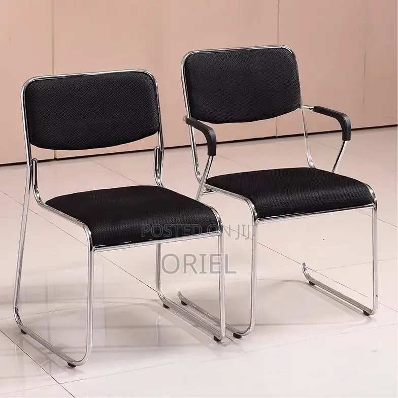 Office Chairs; High-Quality Chrome Frame Stack Chair