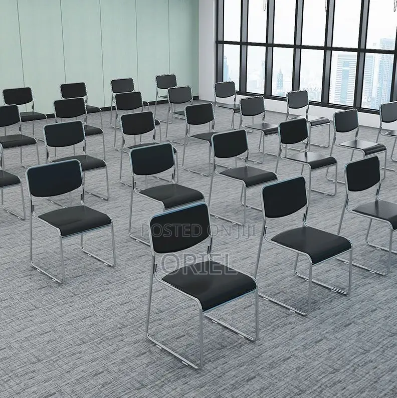 Office Chairs; High-Quality Chrome Frame Stack Chair