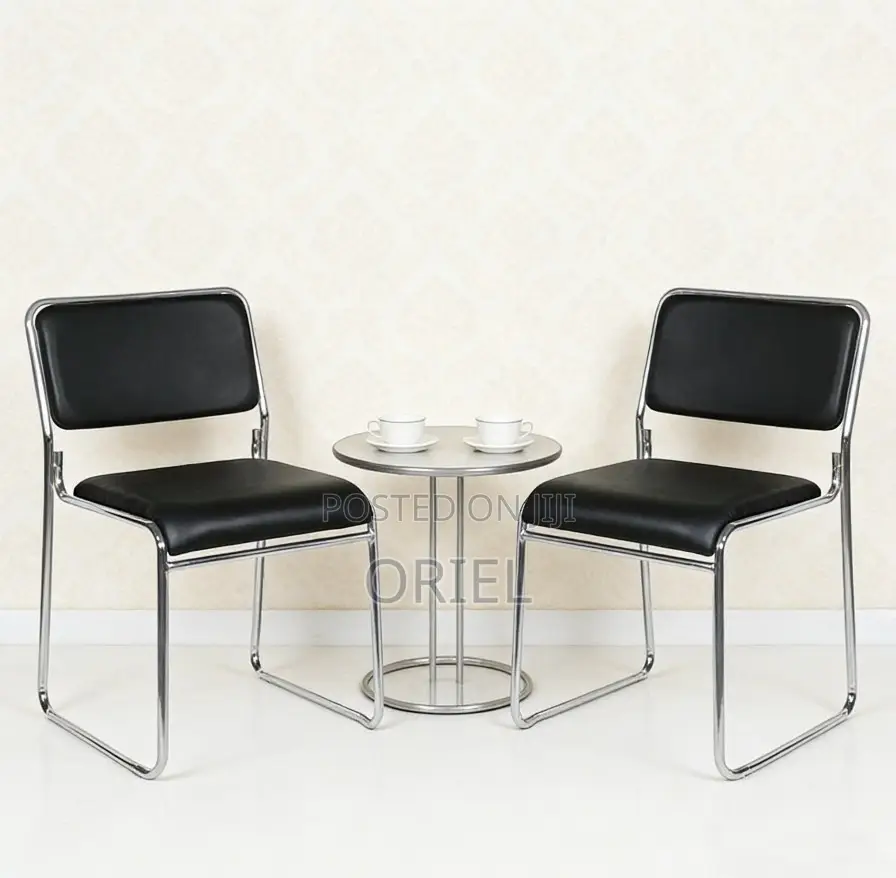 Office Chairs; High-Quality Chrome Frame Stack Chair