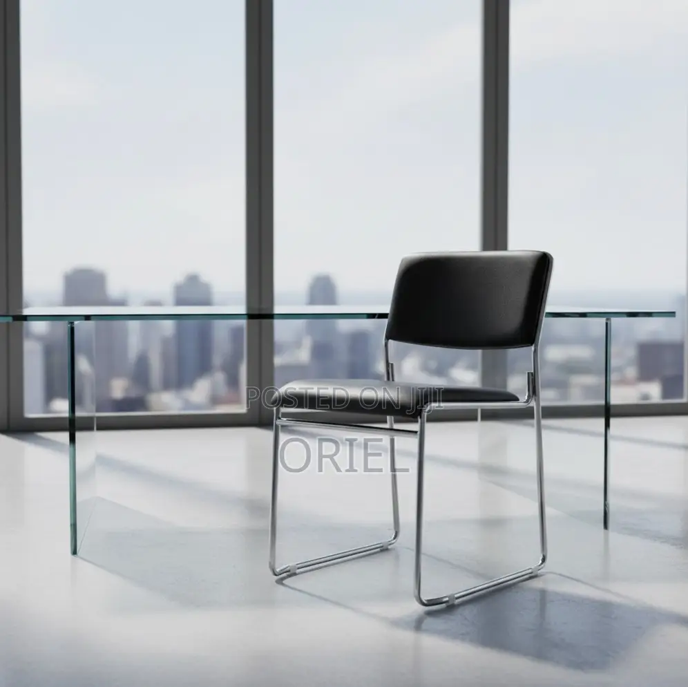 Office Chairs; High-Quality Chrome Frame Stack Chair