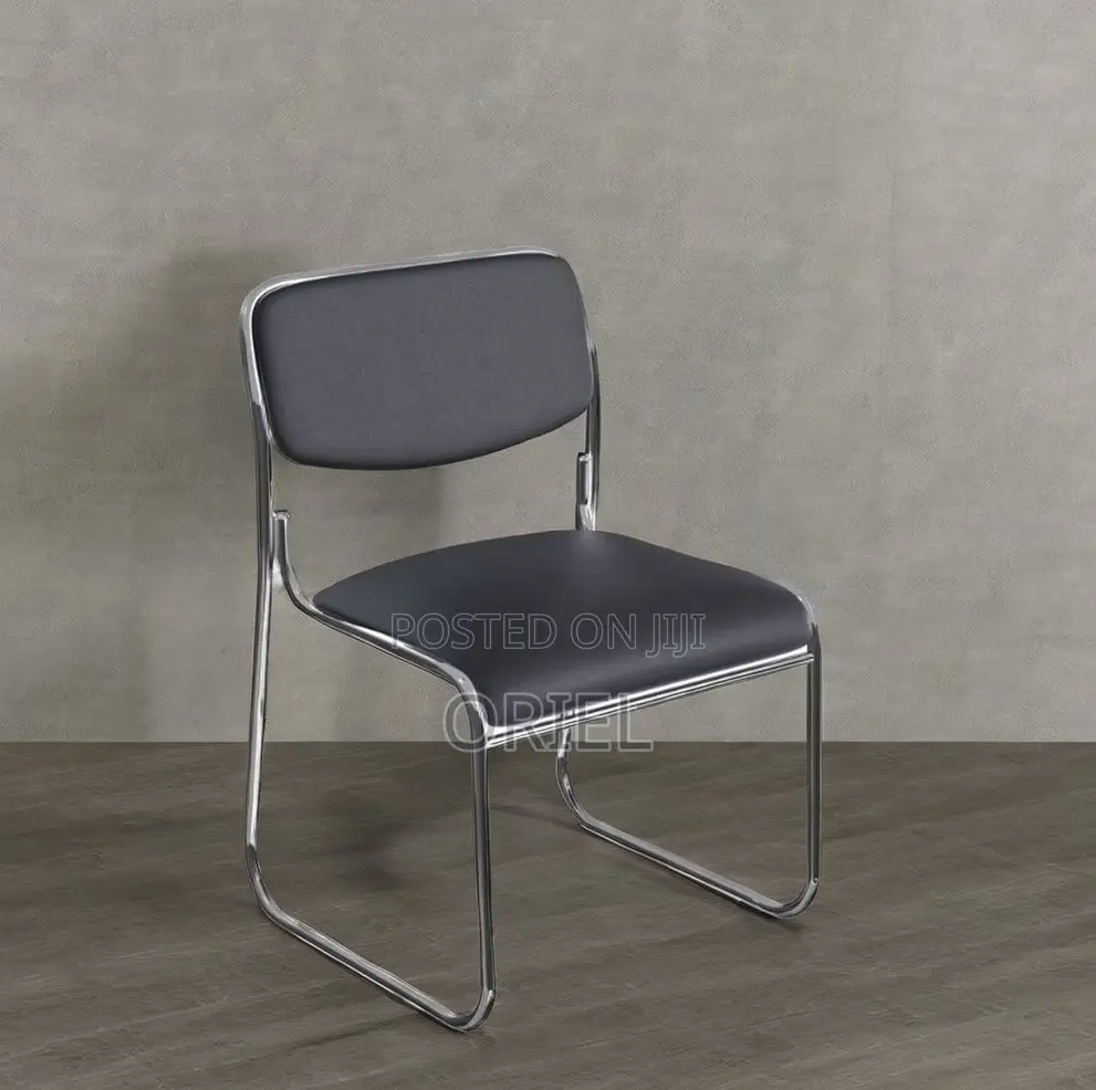 Office Chairs; High-Quality Chrome Frame Stack Chair