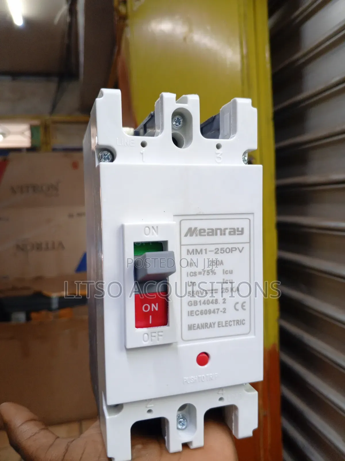 Meanray Mm1-250pv Molded Case Circuit Breaker (Mccb)