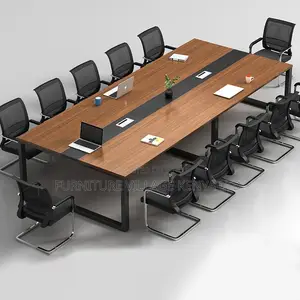 Boardroom Table; 2.4m Hard Wood Boardroom Office Table