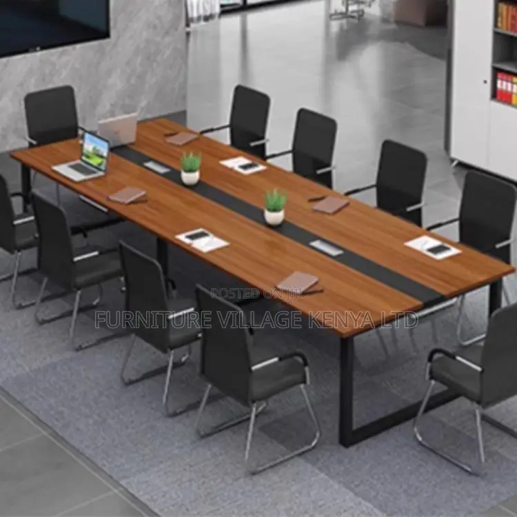 Boardroom Table; 2.4m Hard Wood Boardroom Office Table