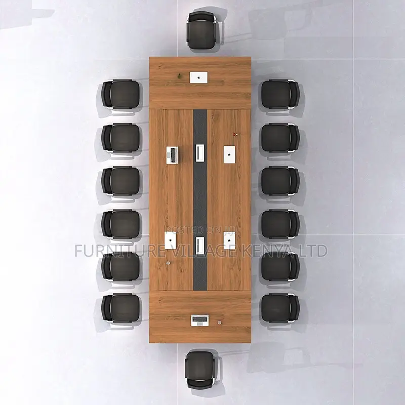 Boardroom Table; 2.4m Hard Wood Boardroom Office Table