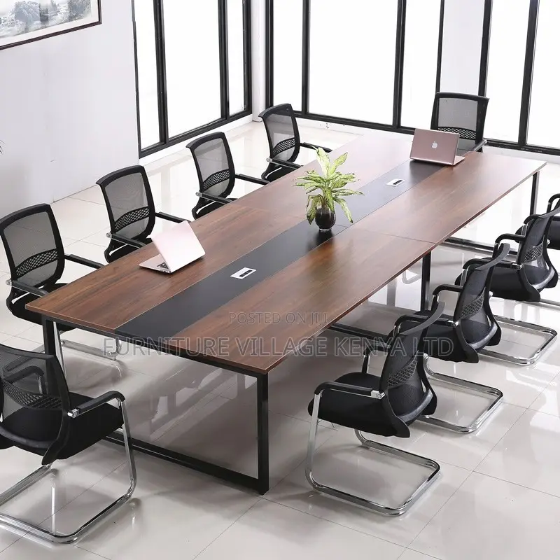 Boardroom Table; 2.4m Hard Wood Boardroom Office Table