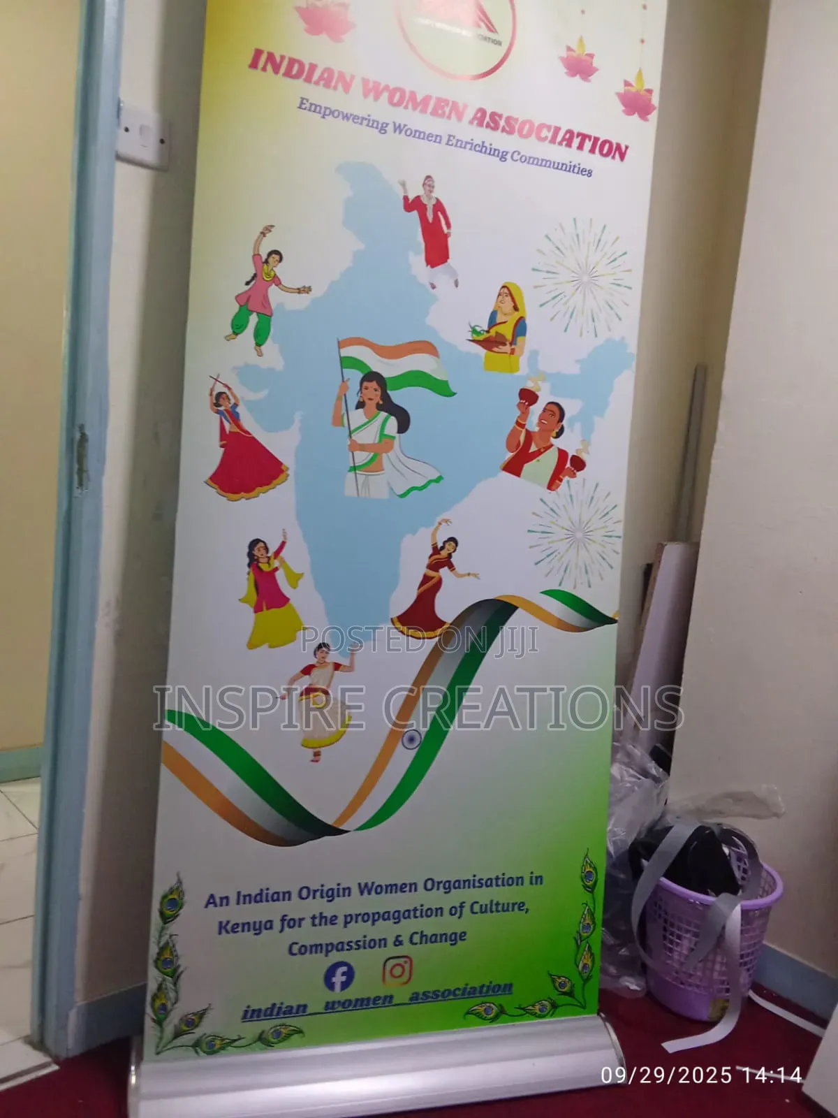 Broad Base Roll Up Banner Printing Nairobi CBD Heavy Duty Stand