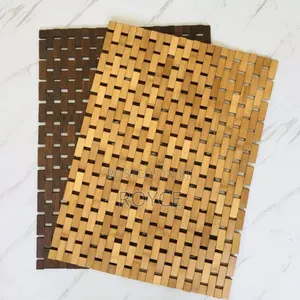 Bamboo Wood Mat- [ 60cm * 40cm]