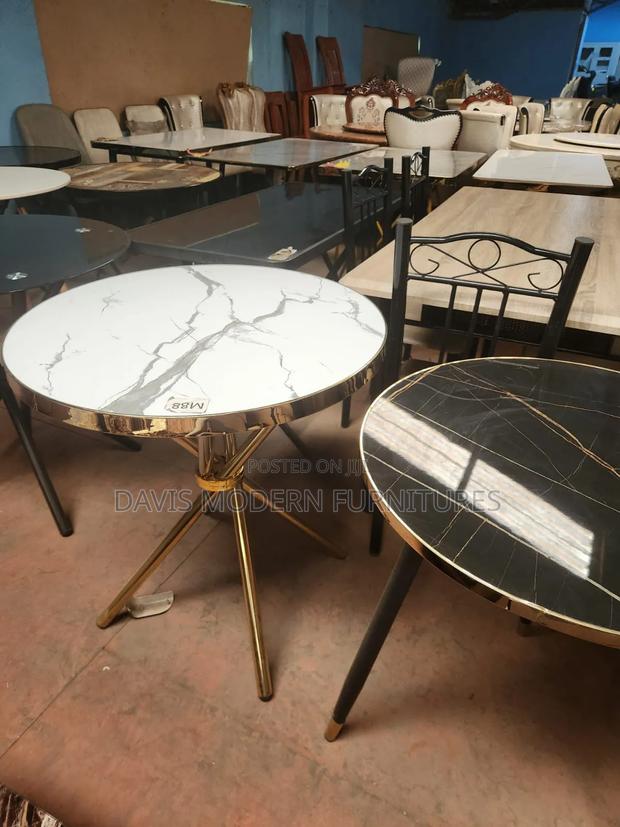 Golden Round Coffee Table - main view