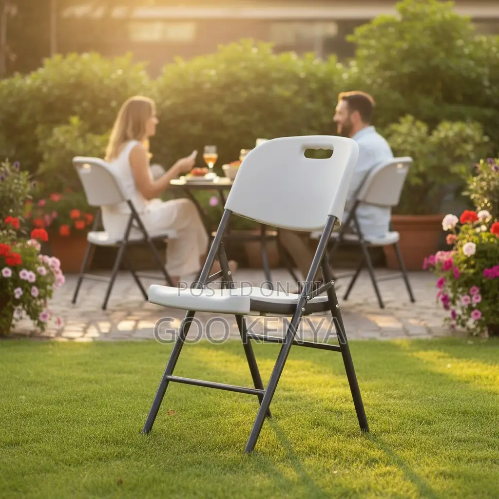 Home Chair; Stackable White Folding Event Chair For Weddings