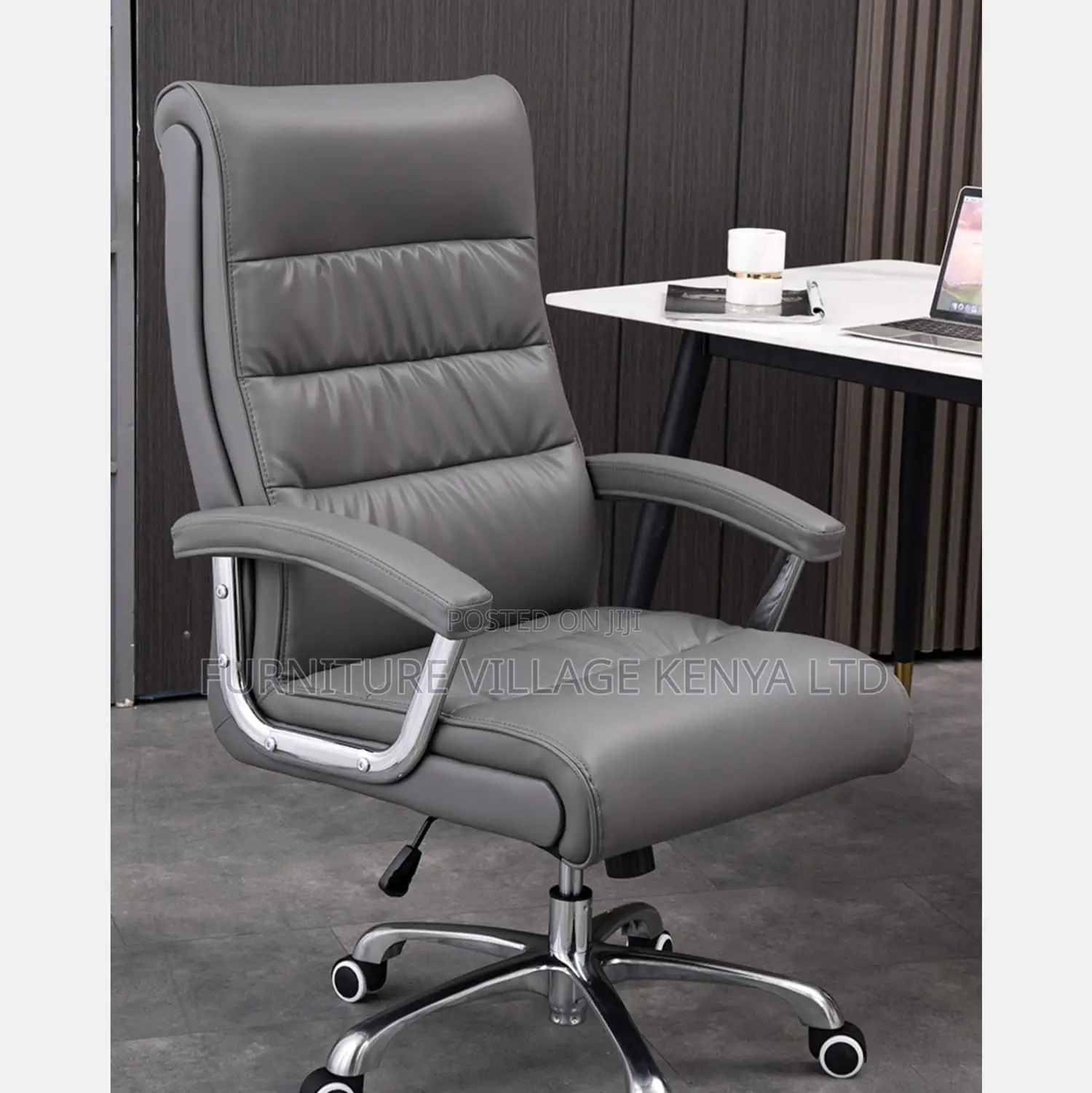 Office Chair; High-back Executive Office Leather Seat
