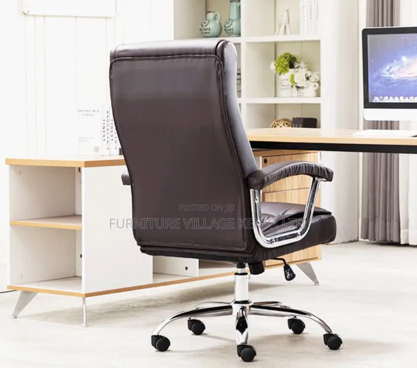 Office Chair; High-back Executive Office Leather Seat