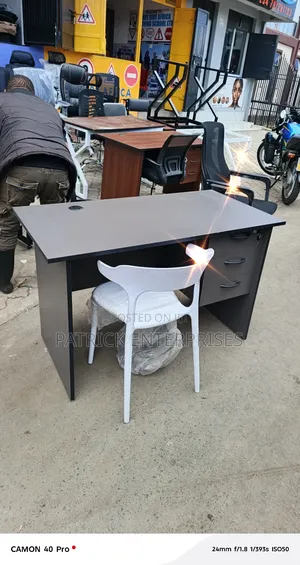 1.2 Mtrs Gray Office/Home Study Desk+Study Chair