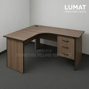 Office Desk; L-shaped Desk With Storage Drawers