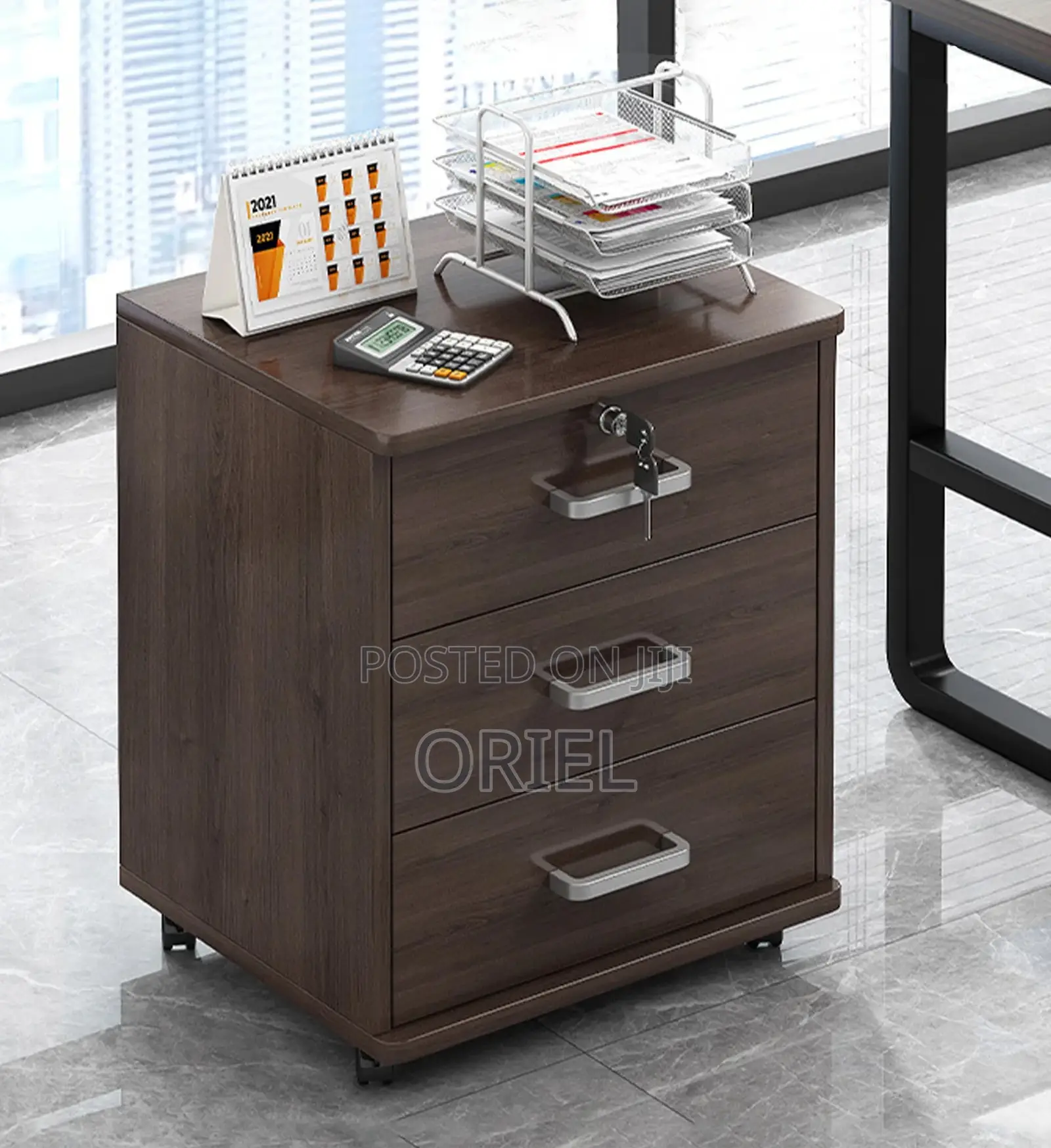 Office Cabinets; Functional 3-Drawer Office Storage Unit