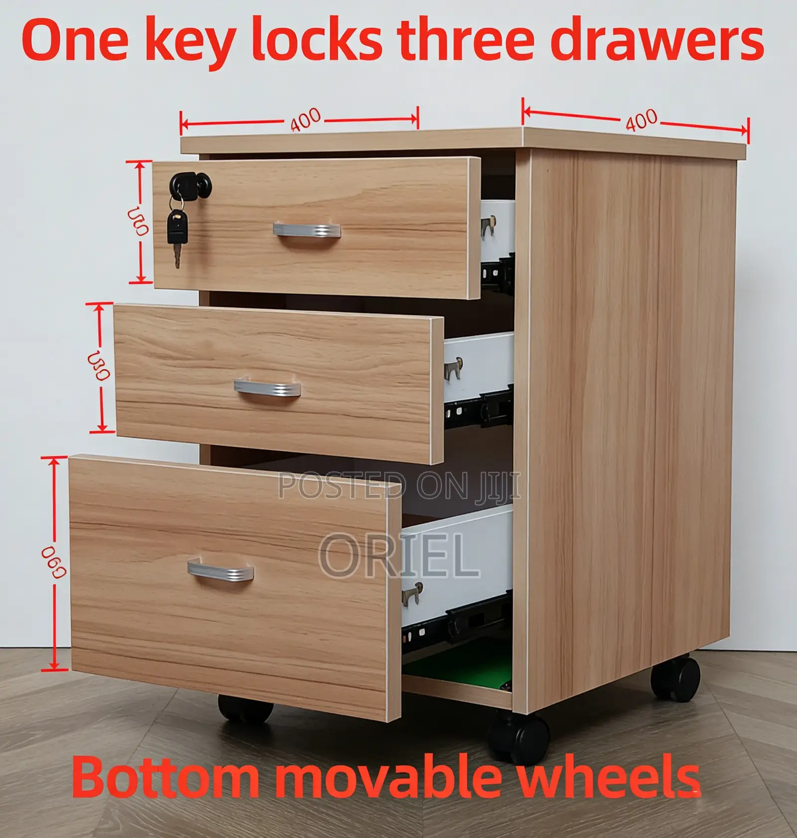 Office Cabinets; Functional 3-Drawer Office Storage Unit