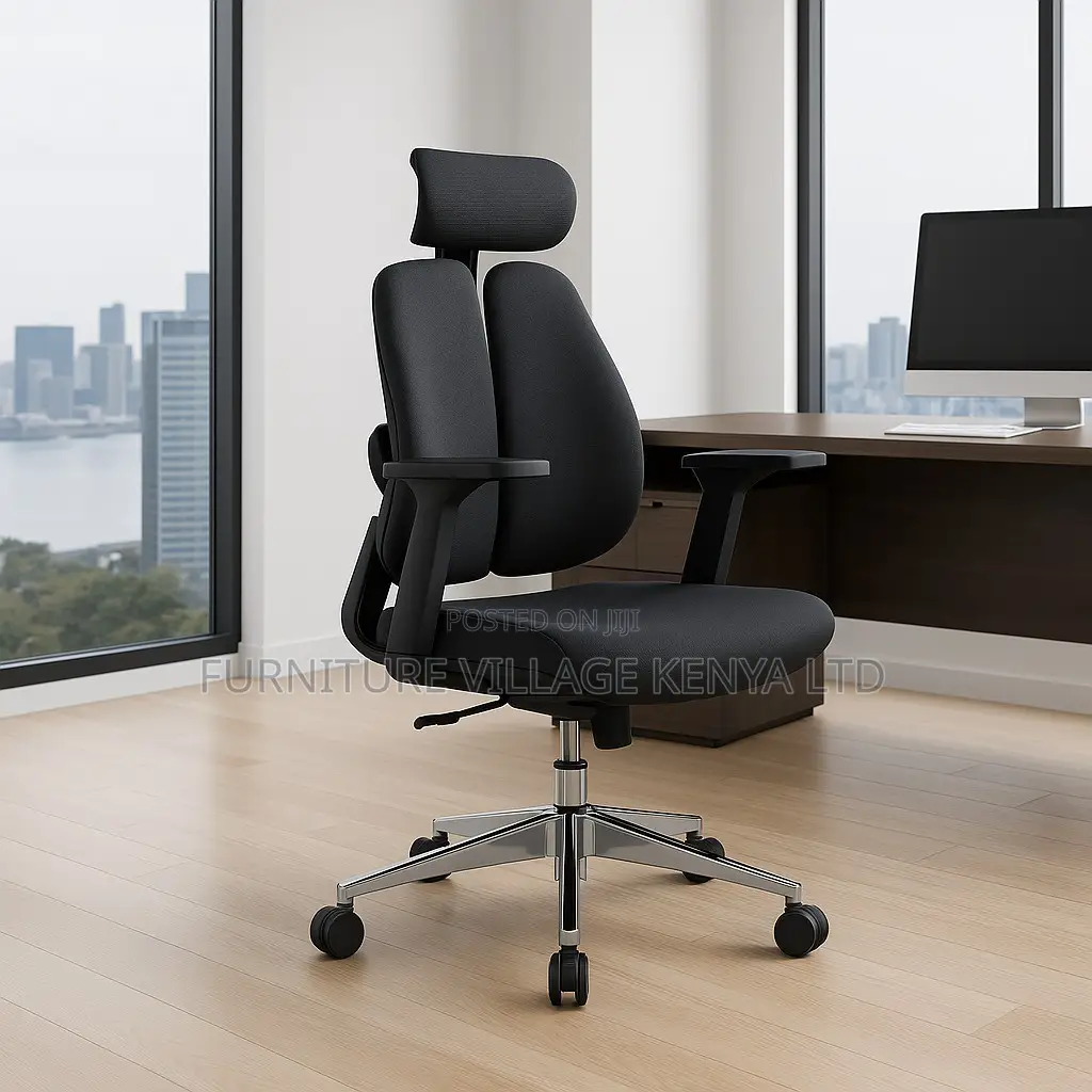 Office Chair; Executive Orthopedic Dual Office Seat