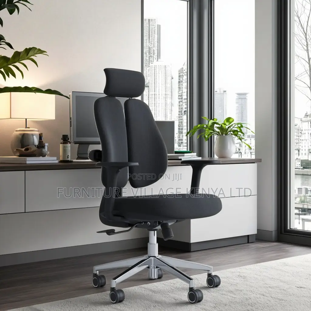 Office Chair; Executive Orthopedic Dual Office Seat