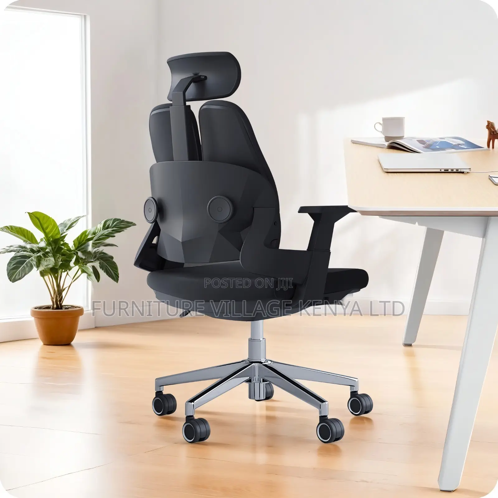 Office Chair; Executive Orthopedic Dual Office Seat