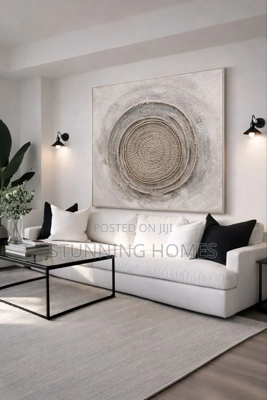 Elegant Textured Big Wall Art