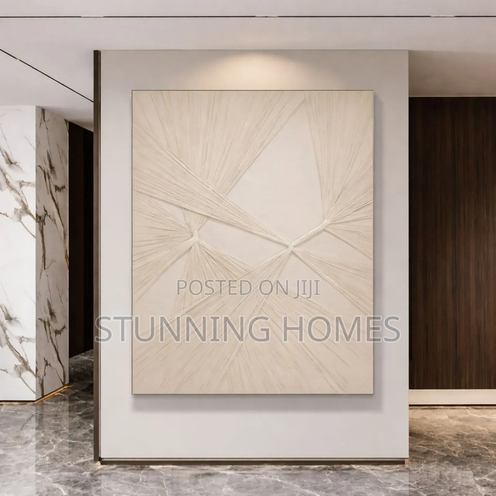 Minimalist Warm Textured Large Wall Art