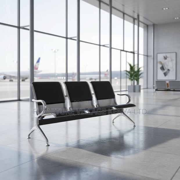 Waiting Bench; 3-seater Waiting Bench With Pu Cushions - thumbnail 7